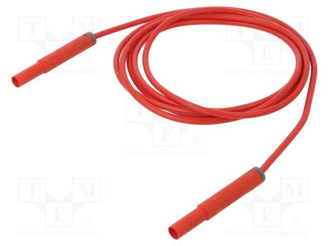 Cablu de măsurare ST&Auml;UBLI 19A 2m mufă banană 4 mm roșu