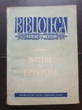 Satire și Epistole - Horațiu