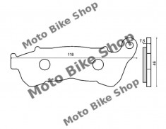 MBS Placute frana Suzuki Burgman 125-200 &amp;#039;07&amp;gt; /Honda Jazz 250 &amp;#039;05&amp;gt;/SH 300 &amp;#039;02&amp;gt;, Cod Produs: 225102540RM foto