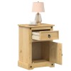 VidaXL Noptieră Corona, 45x35x64 cm, lemn masiv de pin 4005655