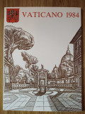 Vatican 1984 - album original anual complet/serii/colite/CP/aerograma 32x24,MNH
