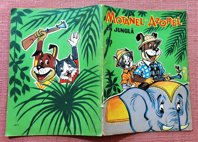 Motanel si Azorel in jungla. Ed. Ceres, 1971 - Ilustratii: Brindasiu Constantin foto