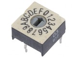 &Icirc;ntrerupător codificare HEX/BCD THT 16 poziții