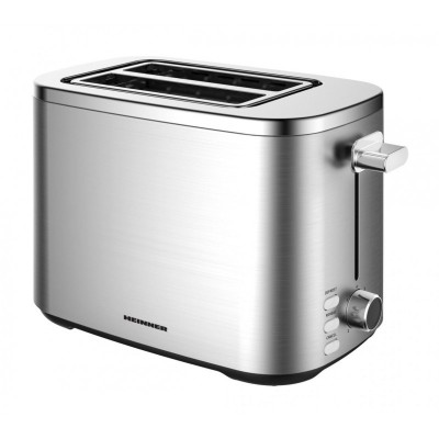 Prajitor de paine Heinner sparkle toast , 800 W, capacitate 2 felii, 7 niveluri rumenire, Gri foto