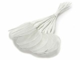 Cumpara ieftin Set 144 flori artificiale albe 4x12.5 cm