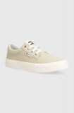 Cumpara ieftin Tommy Jeans tenisi TJM VULC. SKATE DERBY MIX barbati, culoarea bej, EM0EM01367