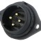 Conector circular IP68, 4 pini