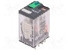 Releu electromagnetic, 24V DC, 6A, 4PDT, serie RXM, SCHNEIDER ELECTRIC - RXM4AB1BD