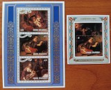 COOK ISL-1986-&#039;&#039;PICTURI -RELIGIE-CRACIUN&#039;&#039;COLITA+BLOK ADE3V.&#039;&#039;--MNH NESTAMP. -Calitate EXTRA