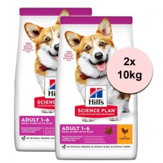 Hill&amp;amp;#039;s Science Plan Canine Adult Small &amp;amp;amp; Mini Chicken 2 x 10 kg foto