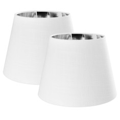 Set 2 Abajururi, E27, Alb/Argintiu, Navaris, 53997.02.42