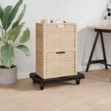 Cărucioare de transport 5 buc. negru 58x38x12 cm polipropilenă