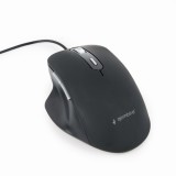 MOUSE GEMBIRD, PC sau NB, cu fir, USB, optic, 3600 dpi, butoane/scroll 6/1, , negru, &quot;MUS-6B-02&quot; (timbru verde 0.18 lei)