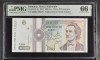 1000 lei 1991 fara punct pmg66 unc bancnota gradata