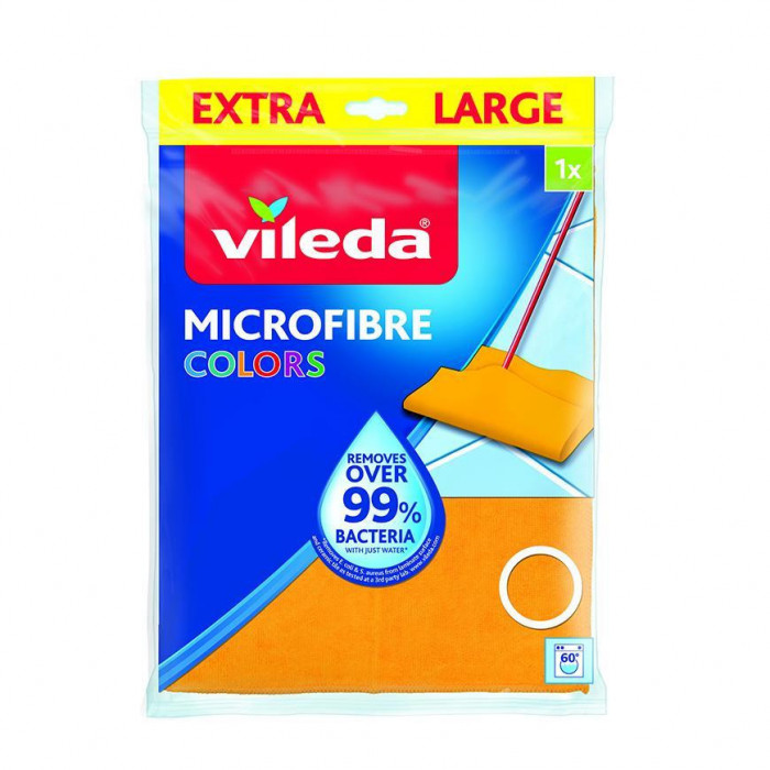 Vileda Microfibre Colors, microfibră, pentru podele