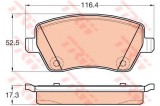 Set placute frana,frana disc MERCEDES CITAN Panel Van (415) (2012 - 2016) TRW GDB2017