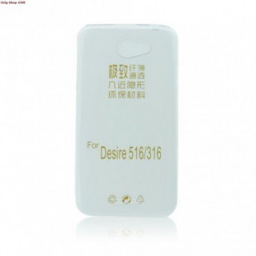 HUSA SILICON ULTRA SLIM HTC DESIRE 316, 516 TRANSPARENT foto