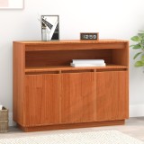 vidaXL Bufet cu depozitare cu ușă Maro 104.5 x 34 x 80 cm Lemn de brad solid