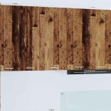 vidaXL Dulap suspendat cu ușă Riga Lemn vechi și Alb 40 x 31 x 80 cm 884264