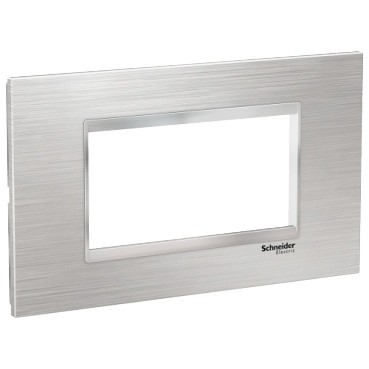Rama Ornament 4M inox Schneider Eazy Styl argintiu crom LMR7664038 foto