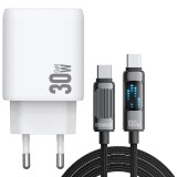 Incarcator Fast Charge 30W + Cablu 2M Matisat 36 LED-uri - iPhone Huawei Honor Lenovo Samsung Xiaomi