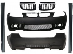 Kit Exterior BMW E90 Seria 3 (2004-2008) Non-Facelift M3 Design cu Grila Dubla Negru Lucios Performance AutoTuning