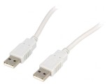 Cablu USB 2.0 A-A 3m Gri Deschis, Bq Cable