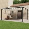 Gossi pavilion cu acoperis jaluzea, crem, 3x4 m, tesatura/aluminiu