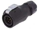 Conector Circular Mufă 16mm 8-PIN Aurit 5A