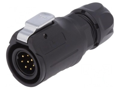 Conector Circular Mufă 16mm 8-PIN Aurit 5A foto