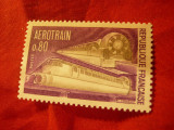 Serie Franta 1970 - Transporturi - Aerotren , 1 val., Nestampilat