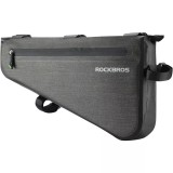 Cumpara ieftin Geanta pentru bicicleta, fixare velcro, impermeabila, 8l, 40 x 23 x 6 cm, negru