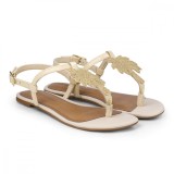 Sandale Fete Bibi Little Me Glitter Palm 32 EU, Crem, BIBI Shoes