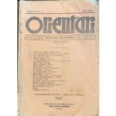 Orientari-revista de studii, critica si literatura-anul ii, nr. 5, mai 1933