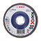 Disc evantai pentru slefuire X-Lock Bosch, 125 mm, granulatie 80