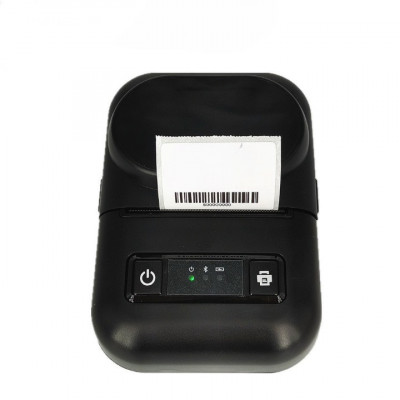 Imprimanta termica portabila Bluetooth, acumulator Li-Ion 1500 mAh, cablu date, rola suport etichete ajustabila, ANTADESIM foto