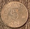 C50 - Moneda foarte veche -Danemarca - 5 ore - 1973, Europa