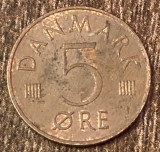 C50 - Moneda foarte veche -Danemarca - 5 ore - 1973