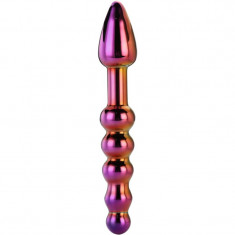 Dream Toys Glamour Glass dildo anal rainbow 18 cm