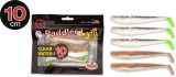 Shad Quantum 10cm Q-Paddler Power Packs Clear Water Mix 3x salt pepper UV-tail 2x sand goby 5 buc/plic