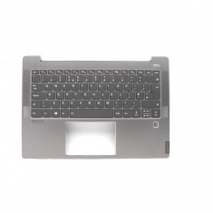 Carcasa superioara cu tastatura palmrest Laptop, Lenovo, IdeaPad S540-14IML Type 81NF, 5CB0S17226, iluminata, layout UK