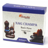 Conuri parfumate aromatika fumigatie backflow - nag champa 10 buc, Stonemania Bijou