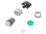 Comutator Apasare EAO 22mm Verde IP65 Plat Montaj Panou