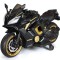 Motocicleta electrica copii Kinderauto R9, putere 150W, 24V, roti moi, scaun tapitat, negru