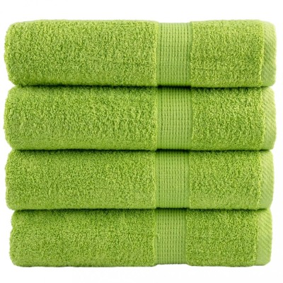 vidaXL Prosoape de m&amp;acirc;ini premium SOLUND 4 buc. verde 50x100cm 600 gsm foto