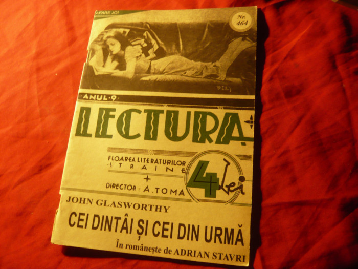 John Galsworthy - Cei dintai si cei din urma - Colectia Lectura 464 ,32 pag inte