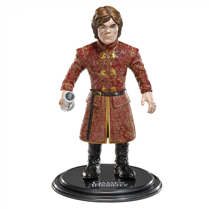 Figurina articulata Game of Thrones IdeallStore&reg;, Tyrion Lannister, editie de colectie, 14.5 cm, stativ inclus