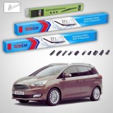 Cumpara ieftin Ștergătoare Ford C-Max Gen III MPV 2015-prezent | Set Față și Spate Flat Premium &ndash; TeamCar&reg;