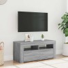 VidaXL Comodă TV cu lumini LED, gri sonoma, 90x35x40 cm 822722