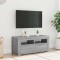 vidaXL Comodă TV cu lumini LED, gri sonoma, 90x35x40 cm 822722